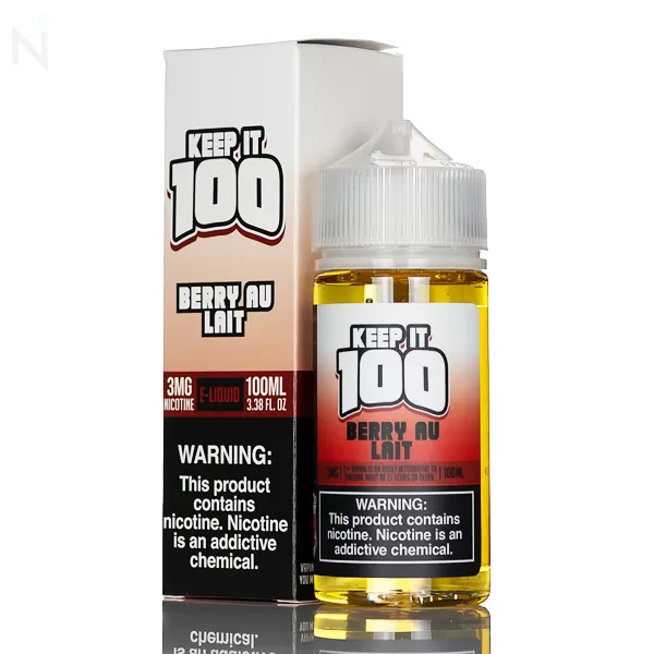 Keep It 100 - Berry Au Lait - 100mL - 3mg