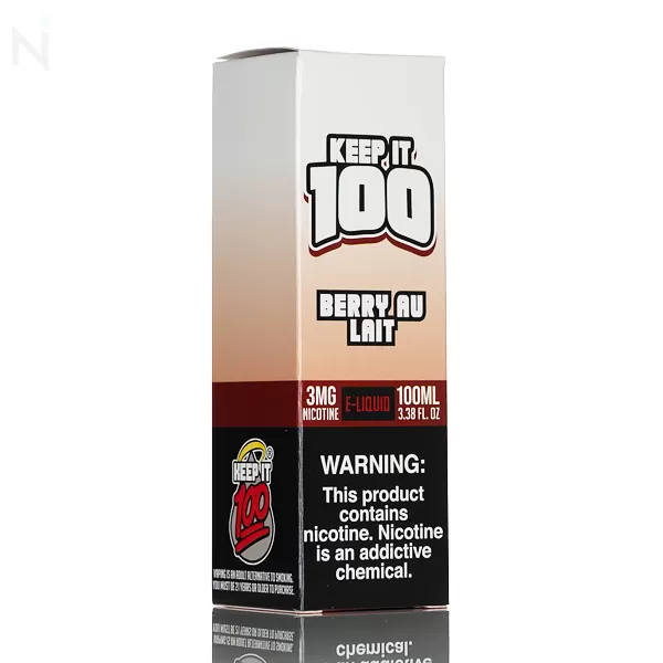 Keep It 100 - Berry Au Lait - 100mL - 3mg - Image 3