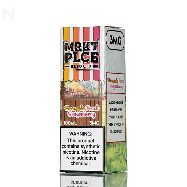 MRKT PLCE E-Liquid - Pineapple Peach Dragonberry - 100mL - 3mg - Image 3