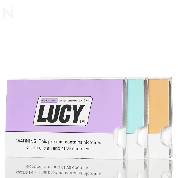 Lucy Nicotine Gum - 10ct - Mango 4mg