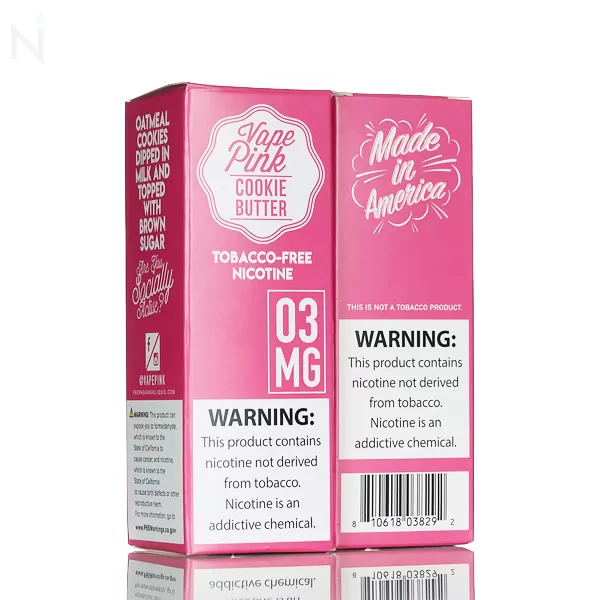 Vape Pink by Propaganda E-Liquid - Cookie Butter - 100mL - 6mg - Image 3