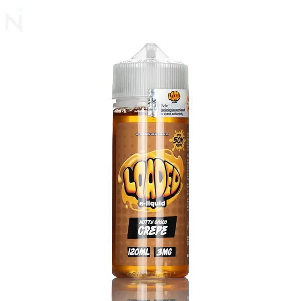 Loaded E-Liquid - Nutty Choco Crepe - 120mL - 6mg