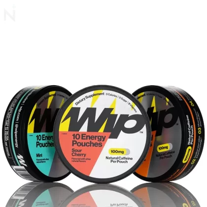 WIP Caffeine Pouches - 100mg & 200mg Strength Options - Mint / 100mg
