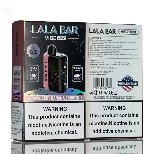 LaLa Bar Vibe 40K 40000 Puffs Disposable - 20mL - Cowboy Vanilla Custard - Image 3