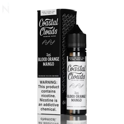 Coastal Clouds E-Liquid - Blood Orange Snow Cone Iced (Iced Blood Orange Mango) - 60mL - 3mg