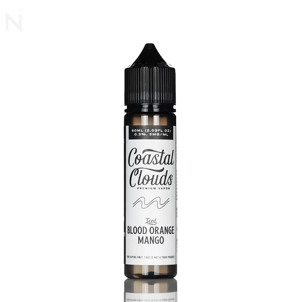 Coastal Clouds E-Liquid - Blood Orange Snow Cone Iced (Iced Blood Orange Mango) - 60mL - 3mg - Image 2