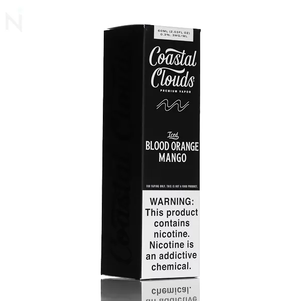 Coastal Clouds E-Liquid - Blood Orange Snow Cone Iced (Iced Blood Orange Mango) - 60mL - 3mg - Image 3