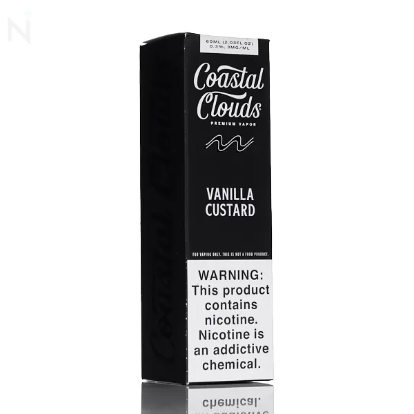 Coastal Clouds E-Liquid - Vanilla Custard - 60mL - 6mg - Image 3