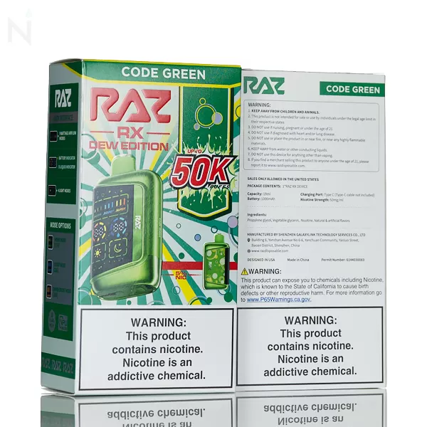 RAZ RX 50K 50000 Puffs Disposable - White Peach Batch - Image 3