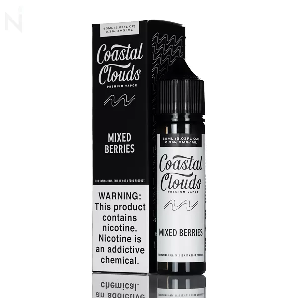 Coastal Clouds E-Liquid - Mixed Berries - 60mL - 3mg
