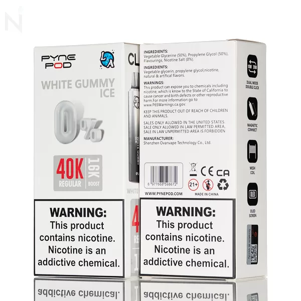 L&A X Pyne Pod Click 40K Disposable FULL KIT - 0% Zero Nic - Juicy Peach - Image 3