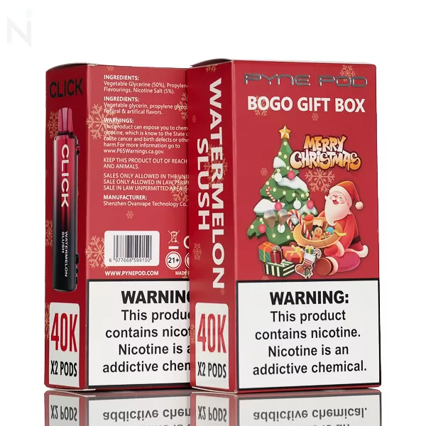 Pyne Pod Click 40K Disposable Pod Holiday Edition - 5% - 2 Pack - Dragon Melon - Image 3