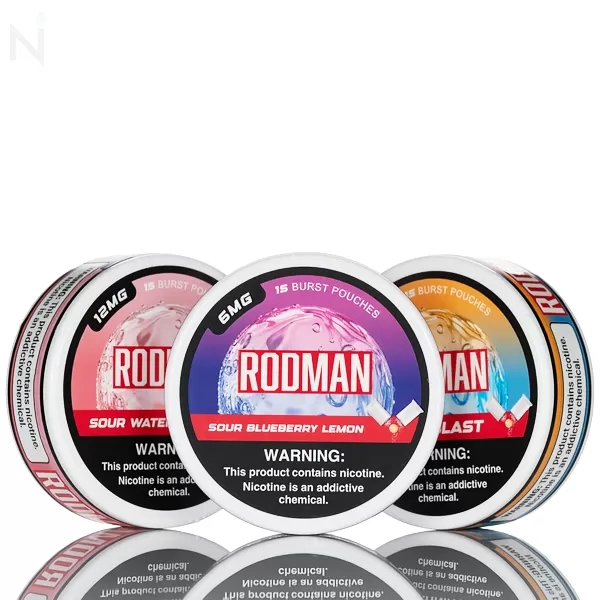 Rodman Sour Burst Nicotine Pouches - 15ct - Sour Watermelon 12mg