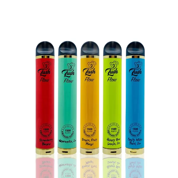 Lush Flow 1500 Puff Disposable Vape - 6mL - Vanilla Strawberry Custard