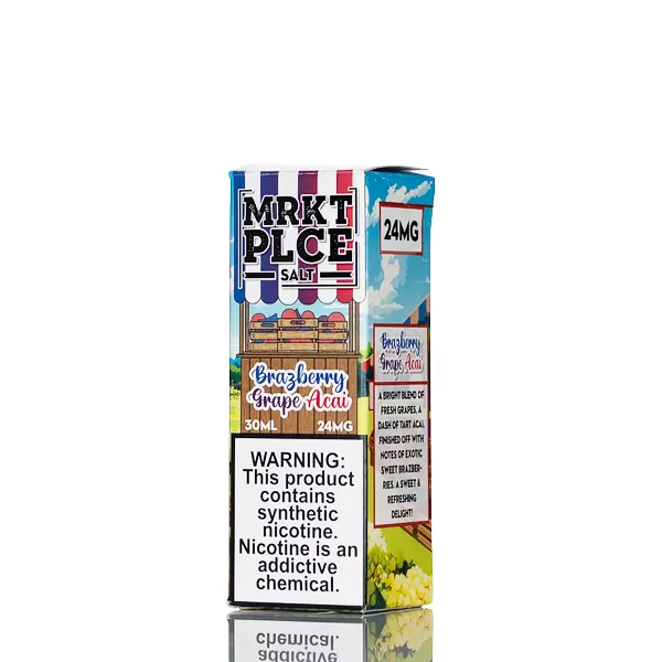 MRKT PLCE Nic Salt - Brazberry Grape Acai - 30mL - 24mg - Image 3