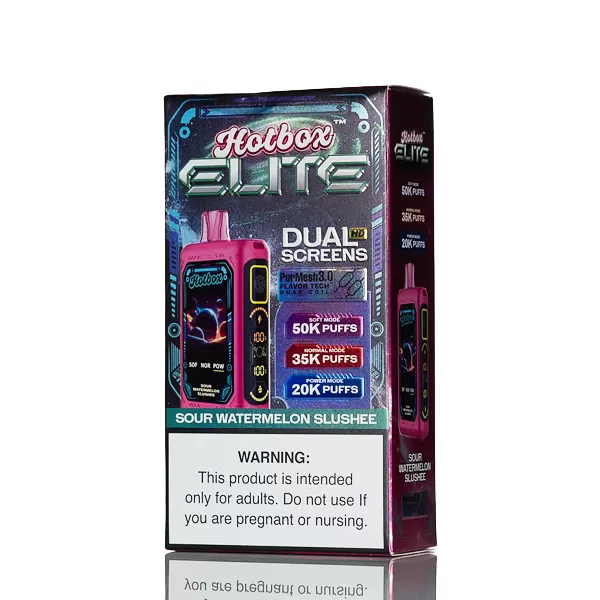 Hotbox Elite 50K 50000 Puffs Disposable Vape - 30mL - Sour strawberry slushee - Image 3