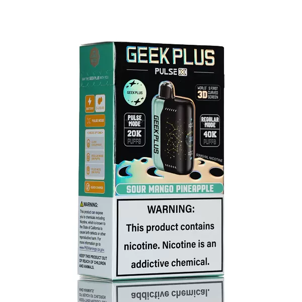 Geek Plus Pulse X 40K 40000 Puffs Disposable Vape - 18mL - Sour Fcuking Fab - Image 3