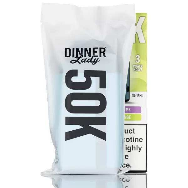 Dinner Lady 50K 50000 Puffs Disposable Vape - 30mL - Grape Pop & Strawberry B-Pop - Image 2
