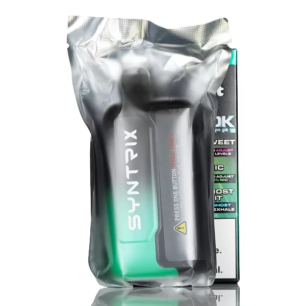 SYNTRIX x Pod Juice Ghost It 40K 40000 Puffs Disposable Vape - 14mL - Miami Mint - Image 2