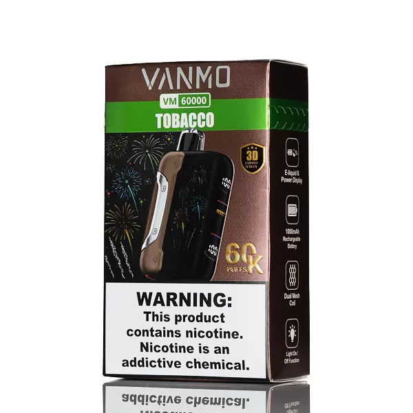 Vanmo VM60K 60000 Puffs Disposable Vape - 22mL - Tobacco - Image 3