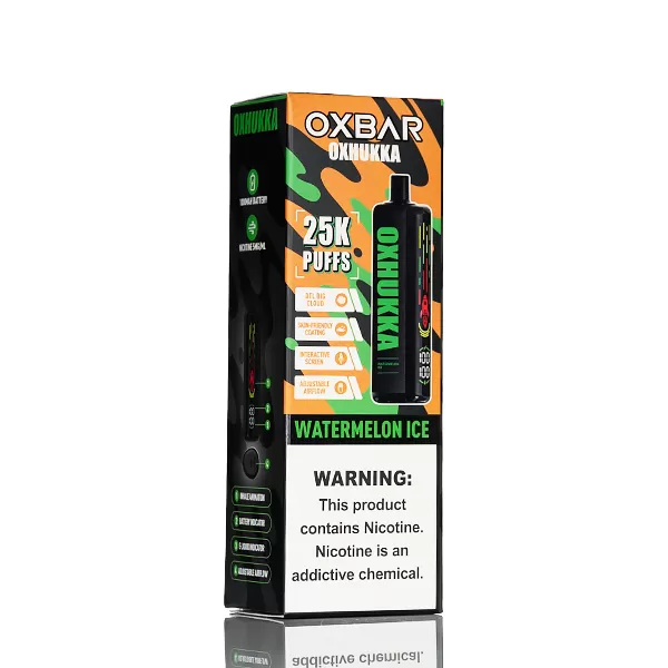 OXBAR OXHUKKA 25K 25000 Puffs Disposable E-Hookah - Lemon Mint - Image 3