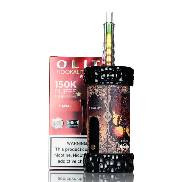 Olit Hookalit Mega 150K 150000 Puffs Disposable - 80mL - Blue Razz Lemonade - Image 3