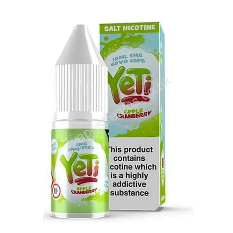 Apple Cranberry Nicotine Salt E-Liquid by YeTi Salts