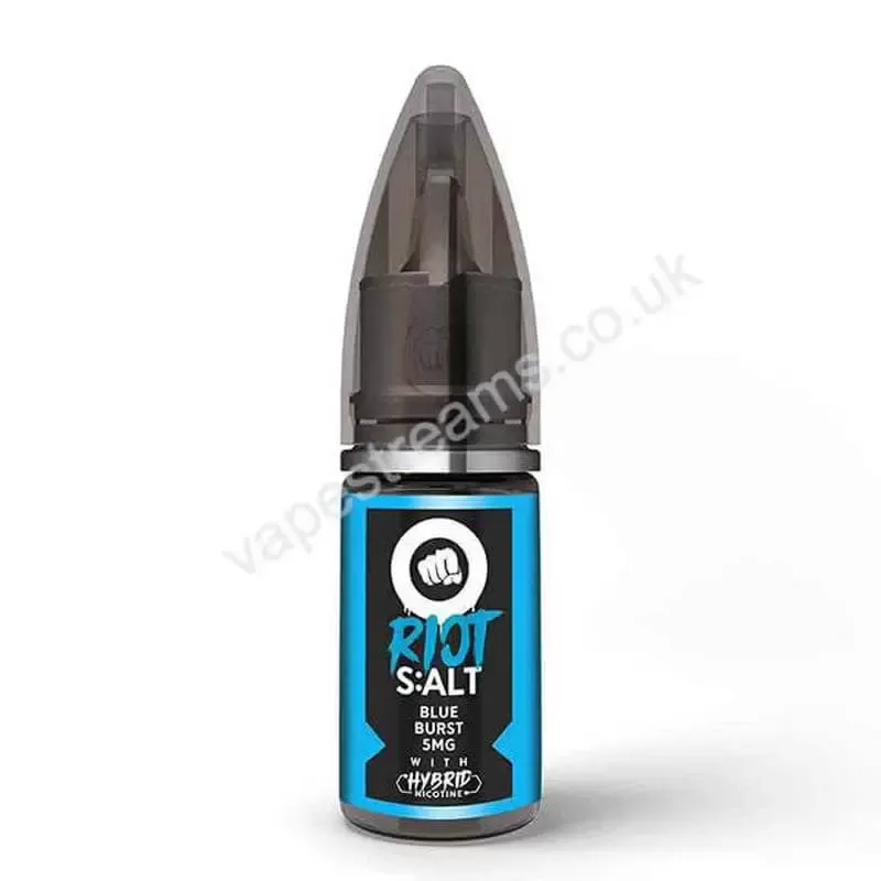 Blue Burst Hybrid Nicotine Salt E-Liquid by Riot S:alt