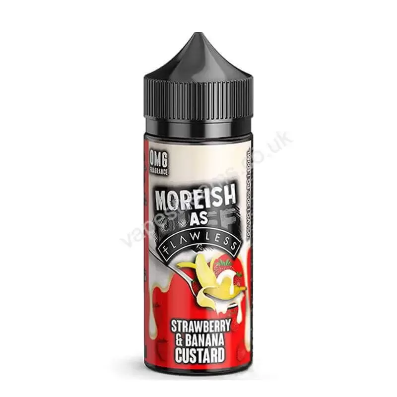 Strawberry & Banana Custard by Moreish as Flawless Short Fill