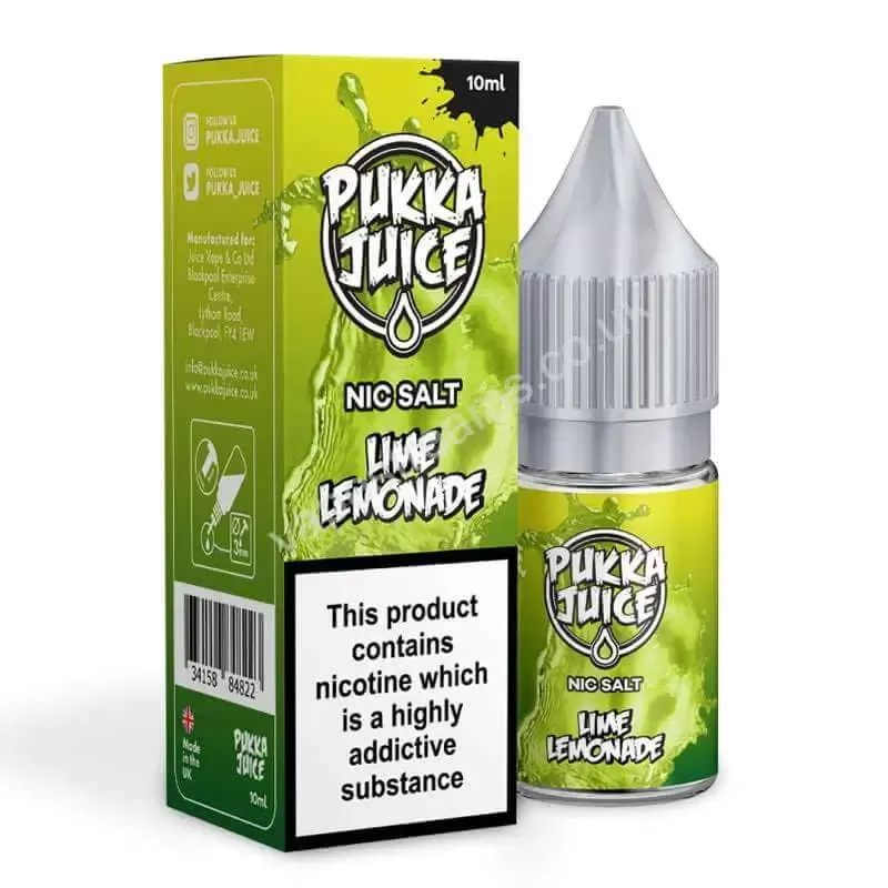 Lime Lemonade by Pukka Juice Nic Salt E-Liquid