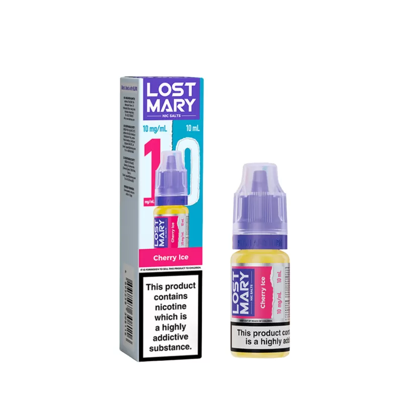 Box Of 10 – Lost Mary 10mg (1%) Nicotine Salt E-Liquid 10ml - Image 3