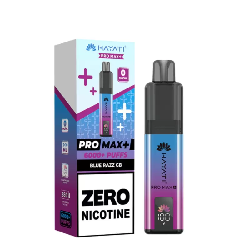 0mg Hayati Pro Max + 6000 Prefilled Pod Kit – Nicotine Free - Image 3