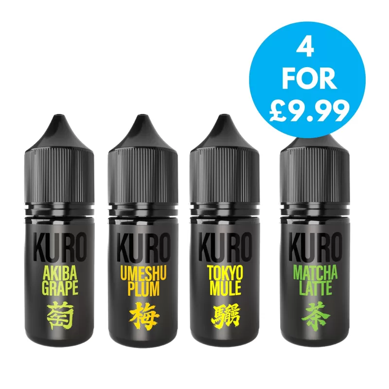 Kuro 10mg (1%) Nic Salt E-liquid 10ml