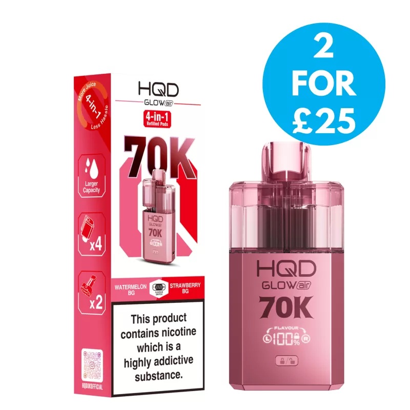 HQD Glow Air 70k Prefilled Pod Kit