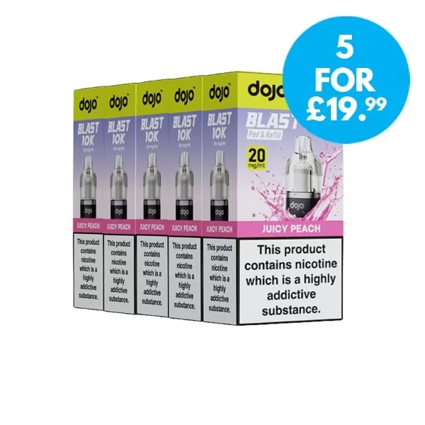 Box Of 5 – 20mg Vaporesso Dojo Blast 10k/Dojo Blast 30k Refill Pack