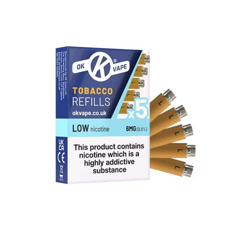 OK Vape Refill Pack 6mg (5 Per Pack) - Image 3