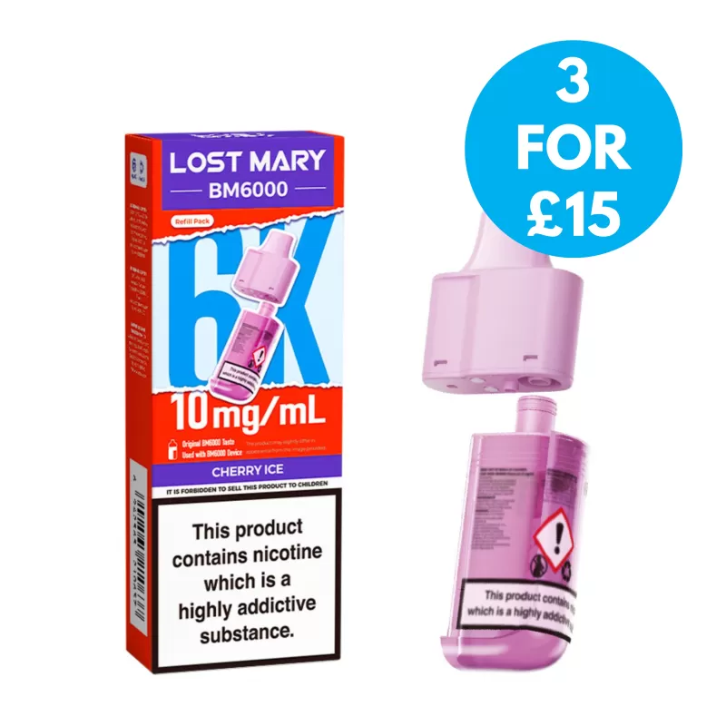 Lost Mary BM6000 10mg (1%) Refill Pack