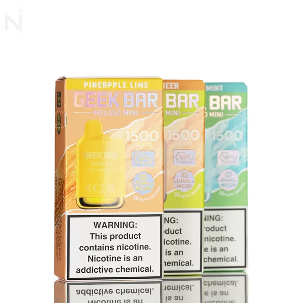 Geek Bar Meloso Mini 1500 Puffs Disposable Vape - 5mL - Miami Mint
