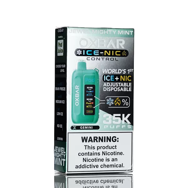 OXBAR X Pod Juice Ice-Nic Control 35K Puffs Disposable Vape - Tropical Dew Drop - Image 3