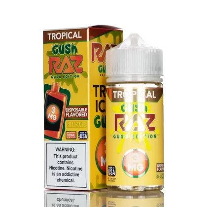 Pod Juice X RAZ E-Liquid - Tropical Gush - 100mL - 3mg