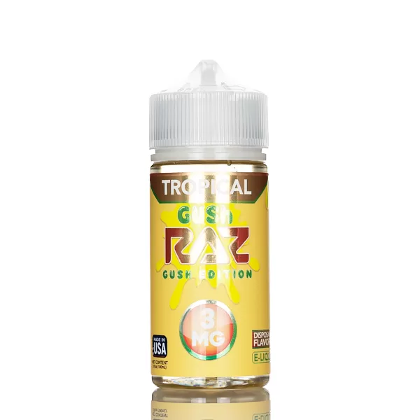 Pod Juice X RAZ E-Liquid - Tropical Gush - 100mL - 3mg - Image 2