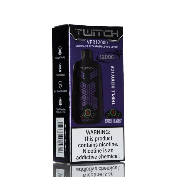 Twitch VPR12000 12K Puffs Disposable Vape - 18mL - Strawberry Watermelon - Image 3