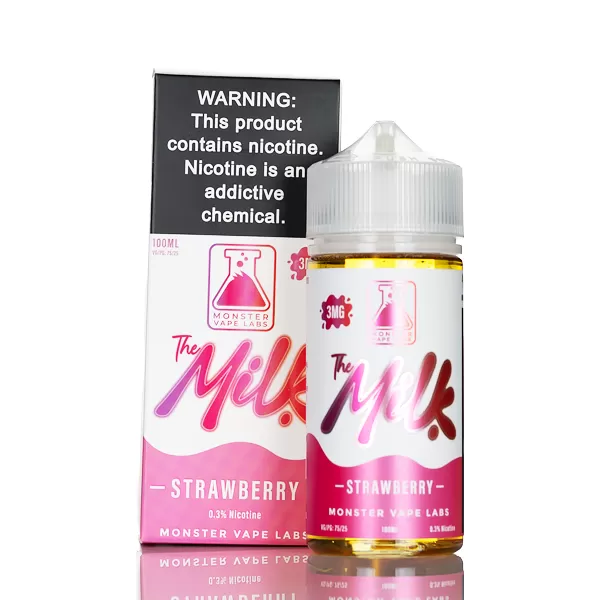 The Milk E-Liquid - Strawberry - 100mL - 3mg