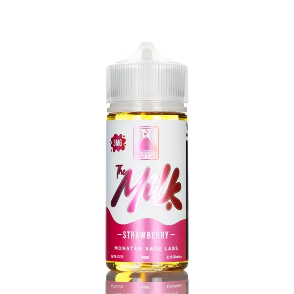 The Milk E-Liquid - Strawberry - 100mL - 3mg - Image 2