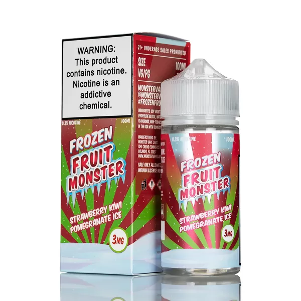 Frozen Fruit Monster - Strawberry Kiwi Pomegranate Ice - 100mL - 3mg