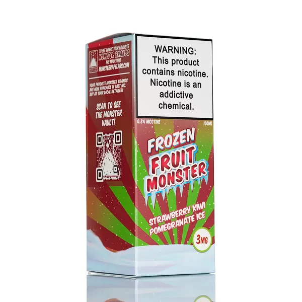 Frozen Fruit Monster - Strawberry Kiwi Pomegranate Ice - 100mL - 3mg - Image 3