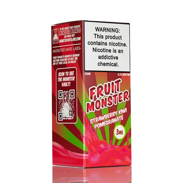 Fruit Monster - Strawberry Kiwi Pomegranate - 100mL - 6mg - Image 3