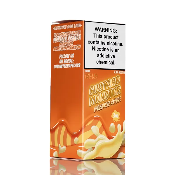 Custard Monster - Pumpkin Spice - 100mL - 6mg - Image 3