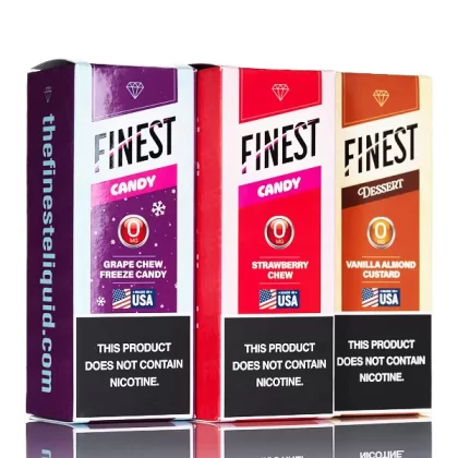 Finest E-Liquid - No Nicotine Vape Juice - 100mL - Strawberry Chew