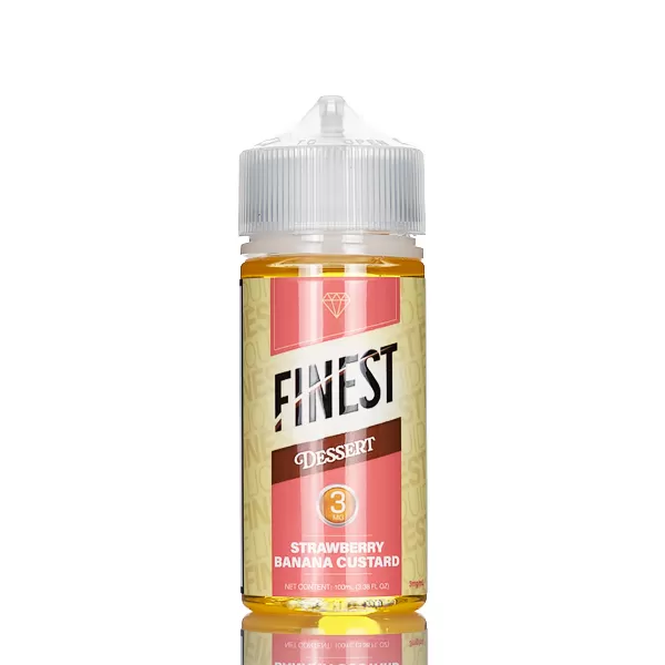 Finest E-Liquid - Desert Edition - Strawberry Banana Custard - 100mL - 3mg - Image 2